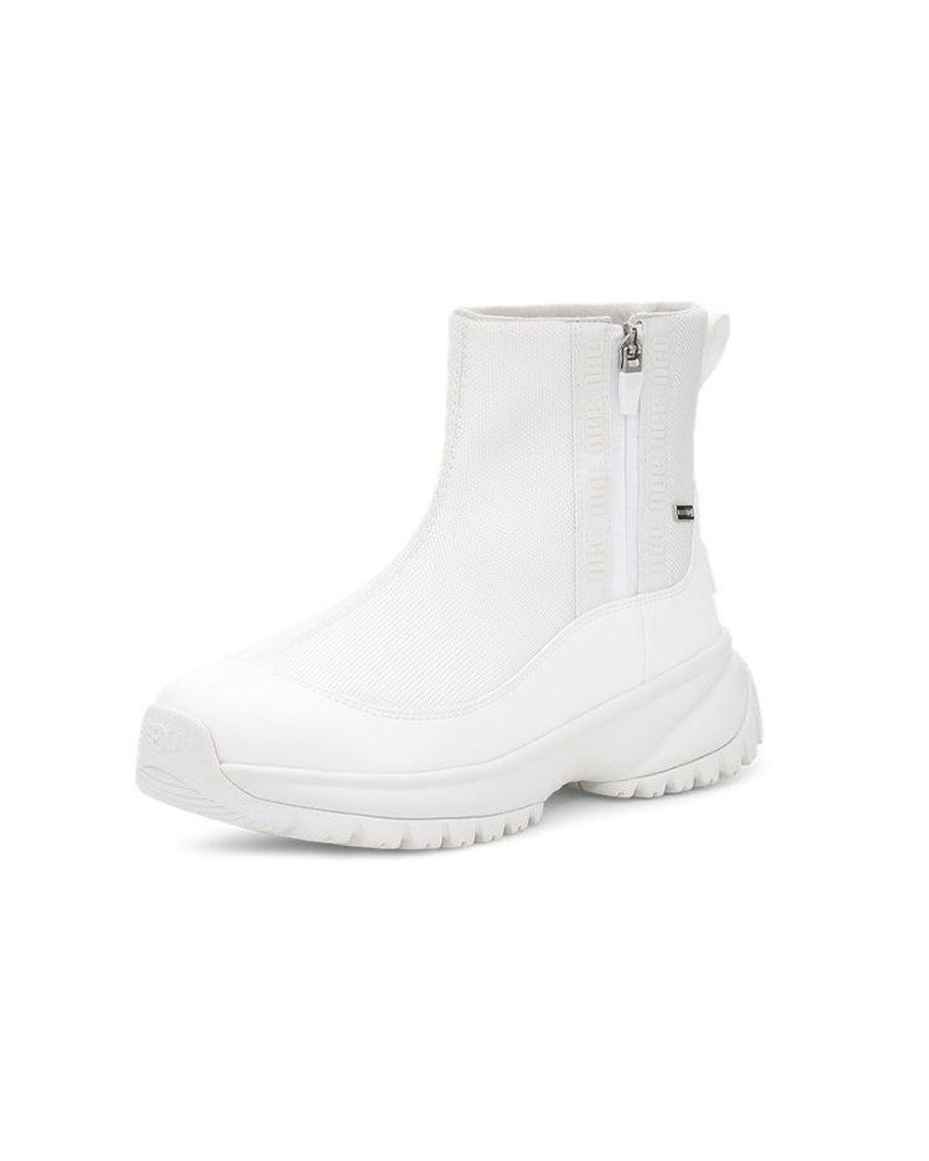 Ugg White (Wmns) Yose Zip Fleece Lined Snow Boots