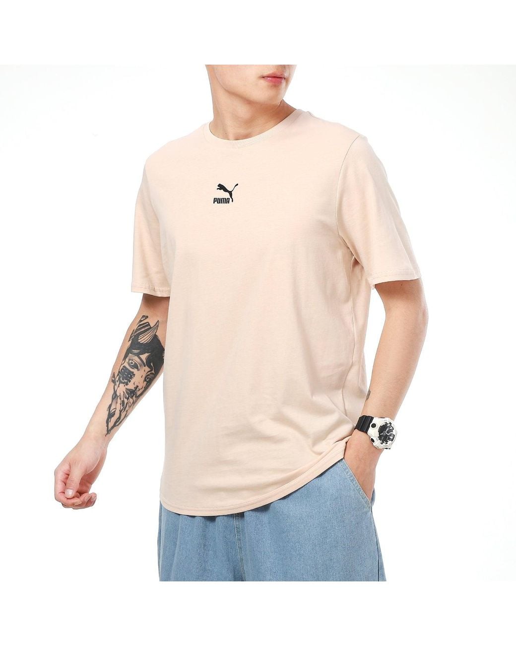 PUMA Natural Elevate Tape T-Shirt for men