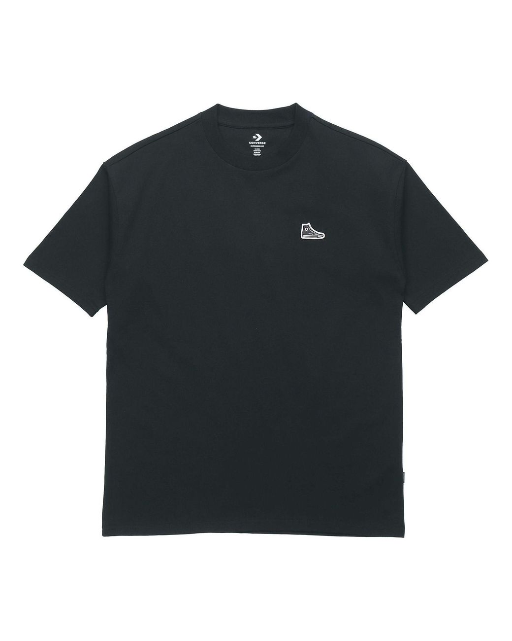 Converse Black Classic Chuck Printing Short Sleeve for men