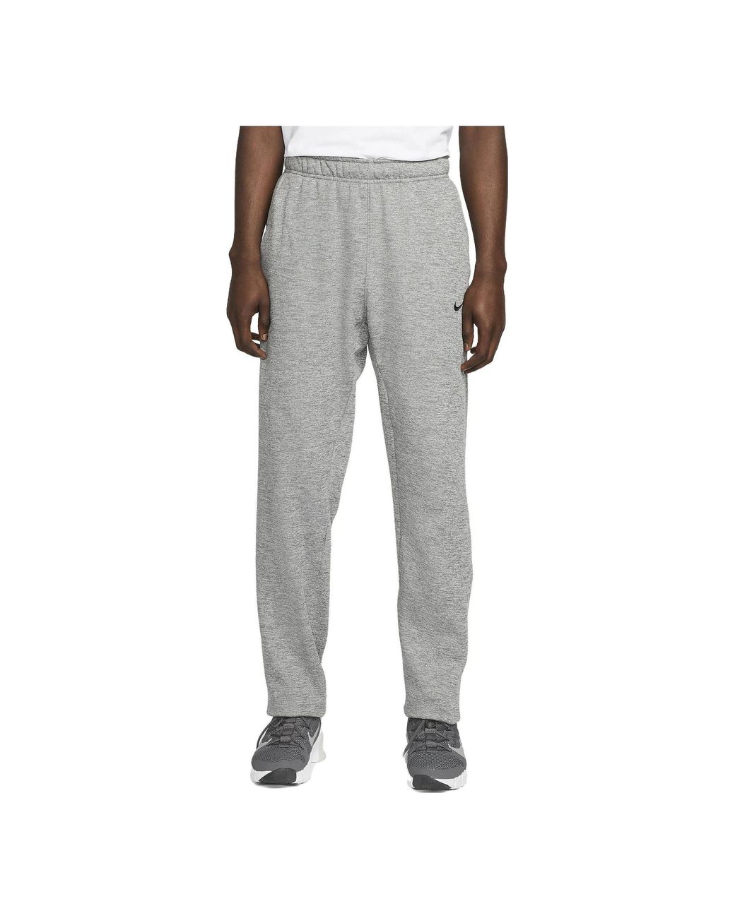 Nike Gray Therma-Fit Open Hem Fitness Pants for men