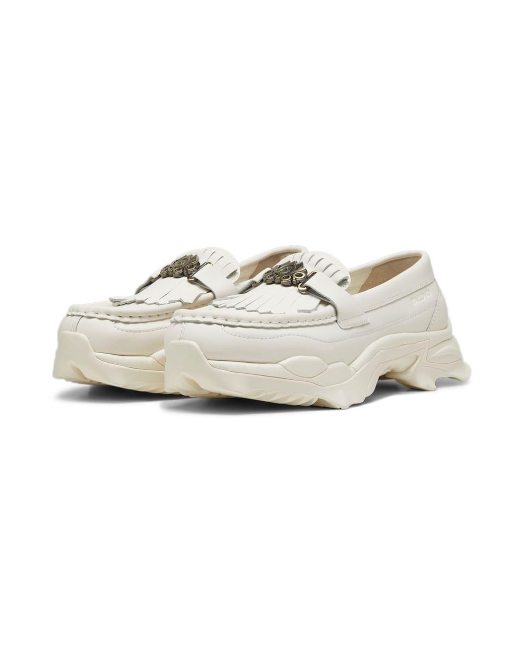 PUMA White X Palomo Nitefox Loafers 'Frosted Ivory' for men