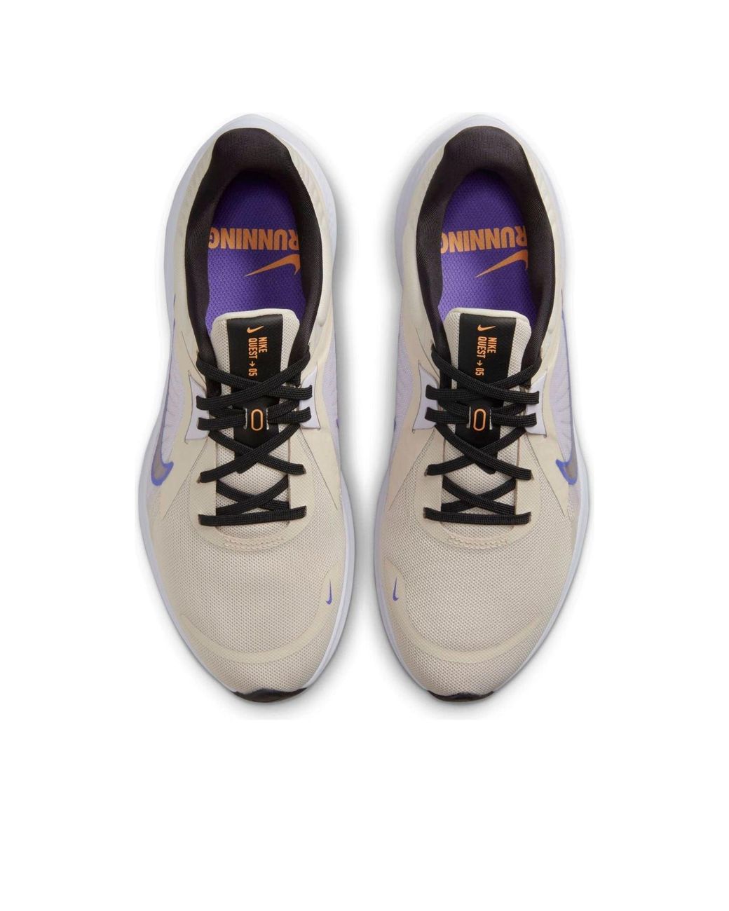 Nike Gray Quest 5 Road Running Shoes