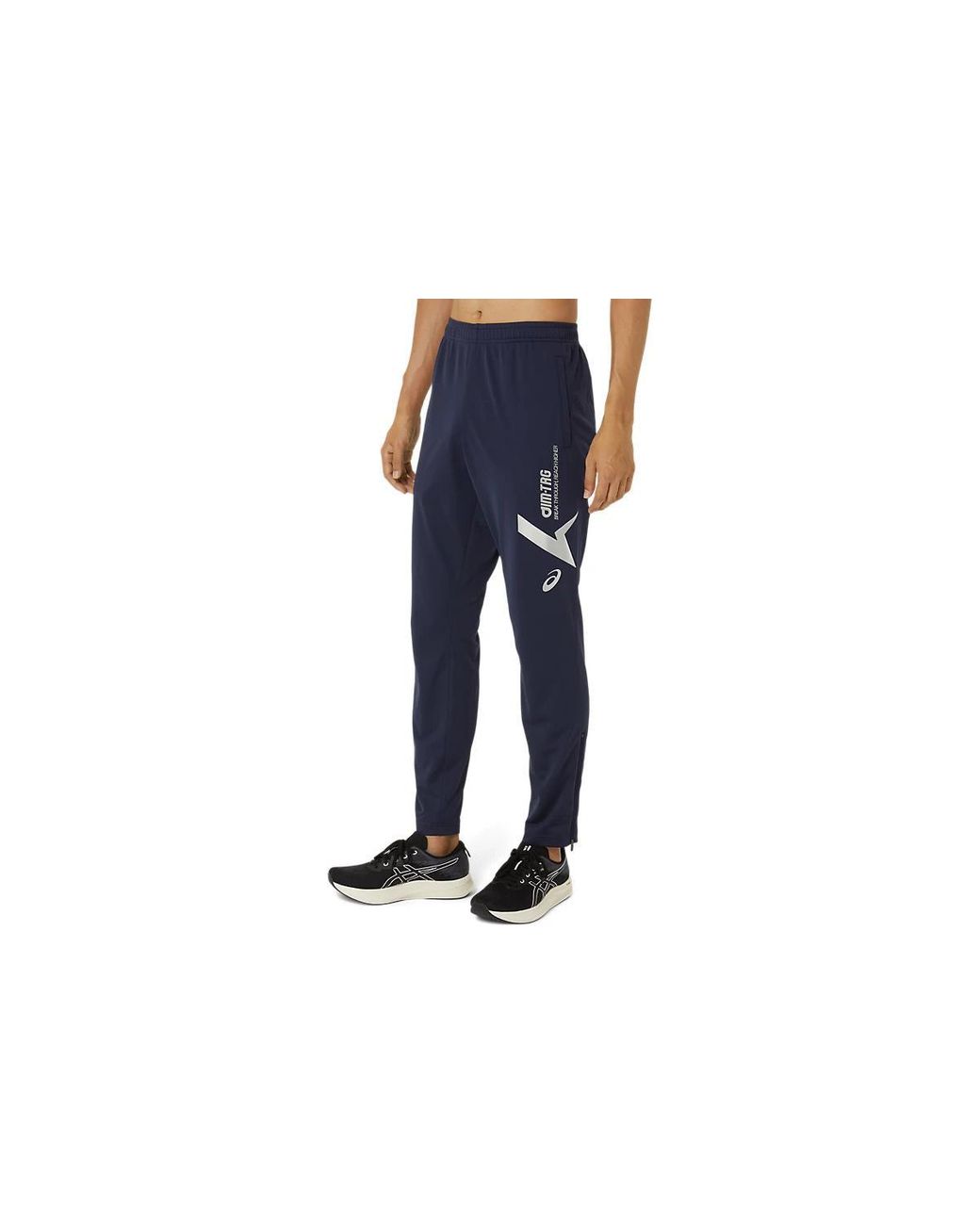 Asics Blue A-I- Dry Stretch Knit Pants 'Midnight' for men