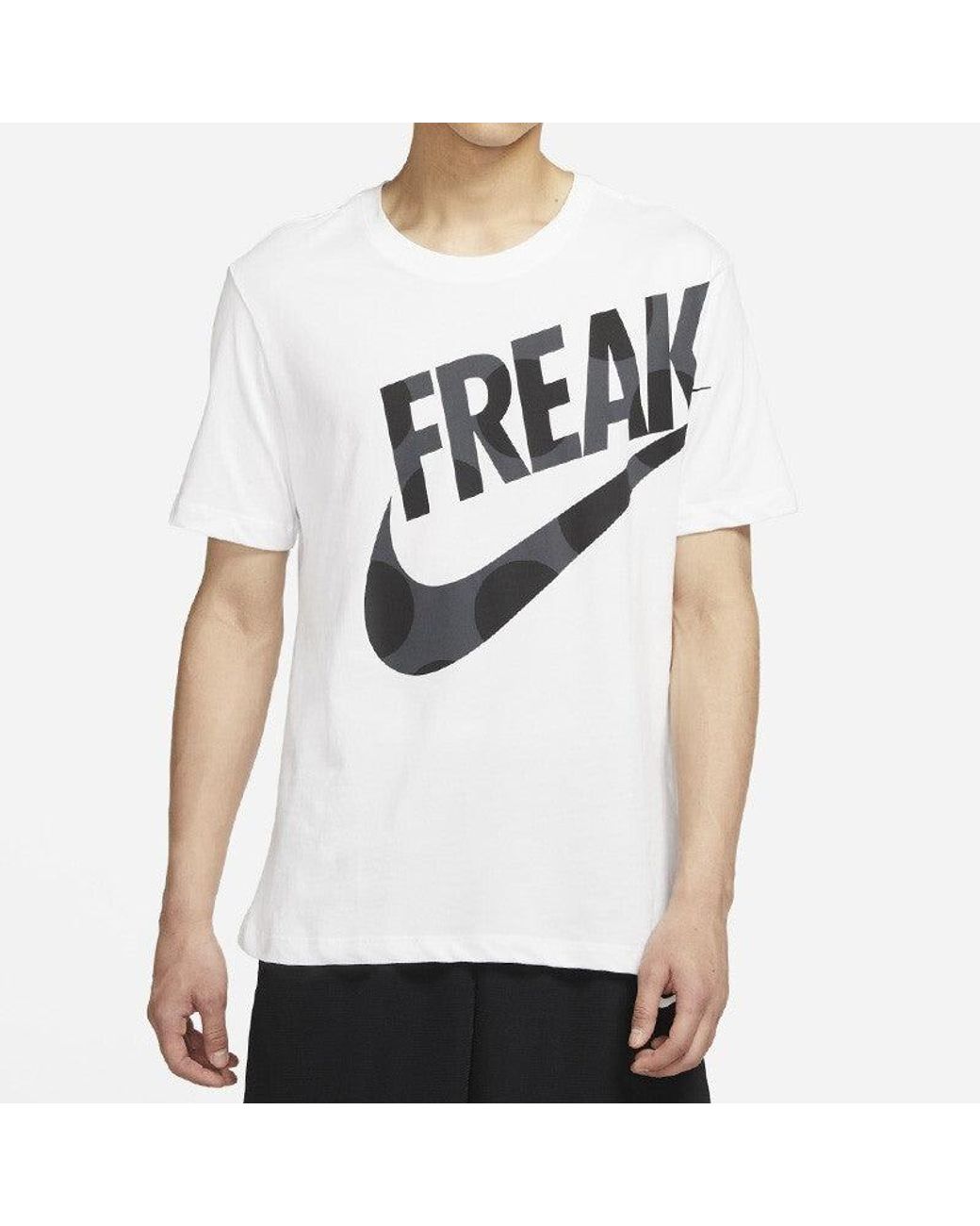 Nike White Asga Nk Df Freak Print Ss Te for men