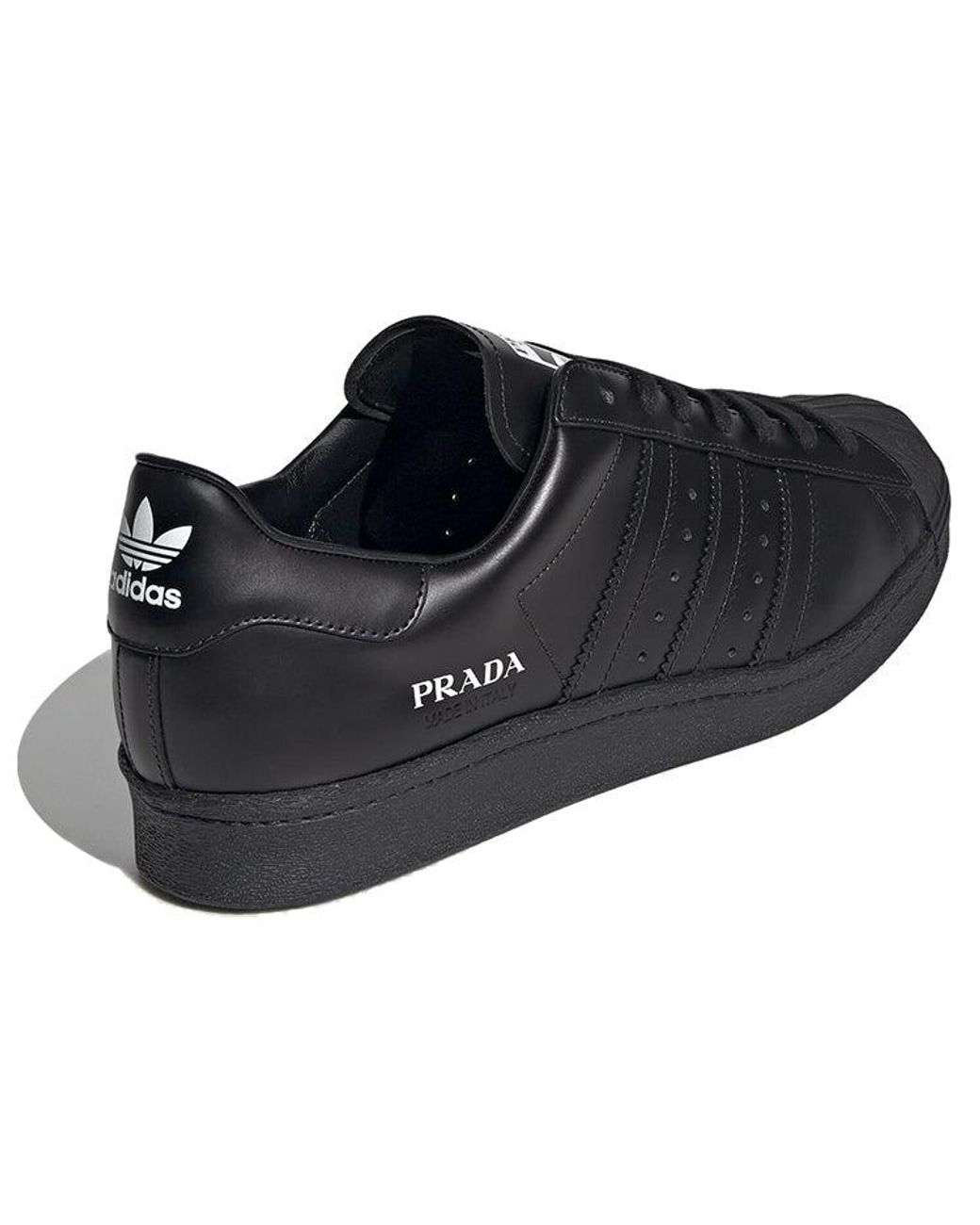 Adidas Black Superstar X Prada Shoes for men