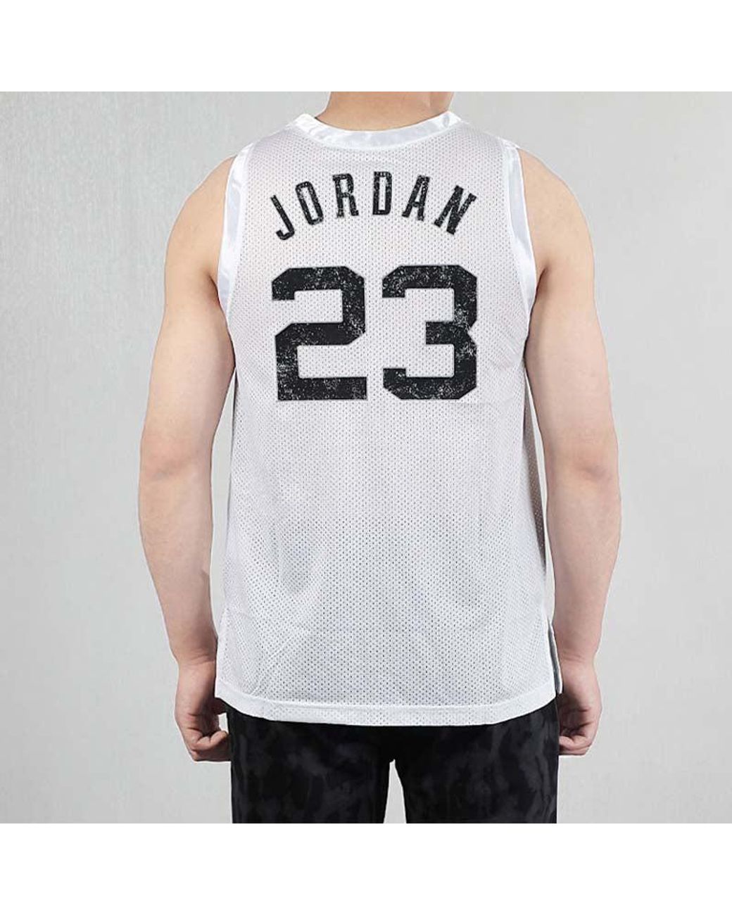 Nike White Dna Distorted Basketball Top for men