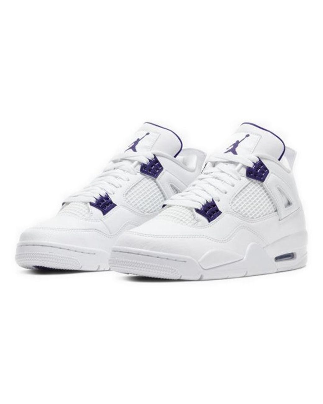 Nike White 4 Retro Metallic' for men