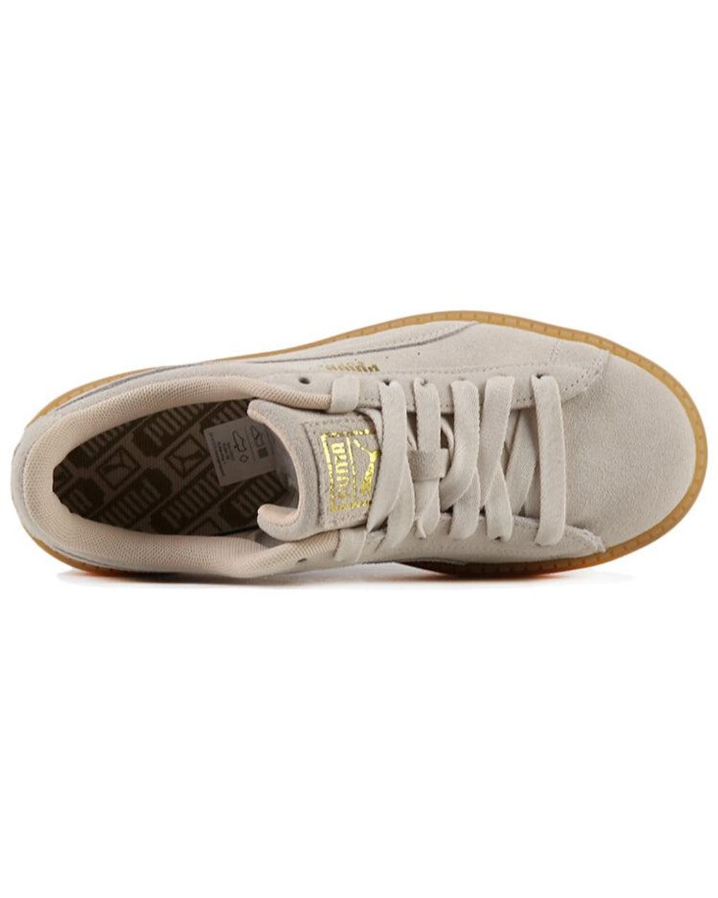 PUMA White (Wmns) Platform Trace 'Pastel Parchment'