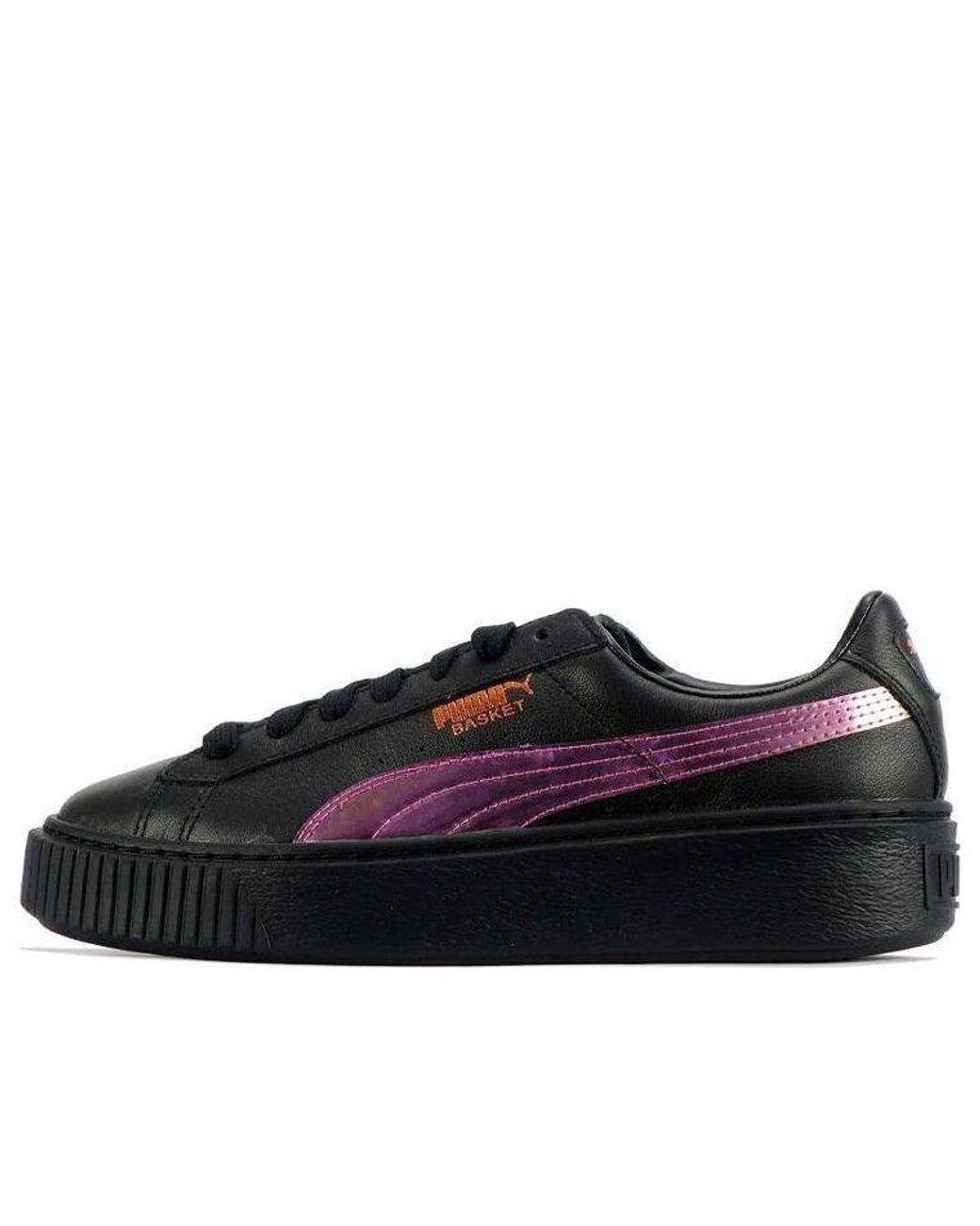 PUMA Black (Wmns) Basket Platform