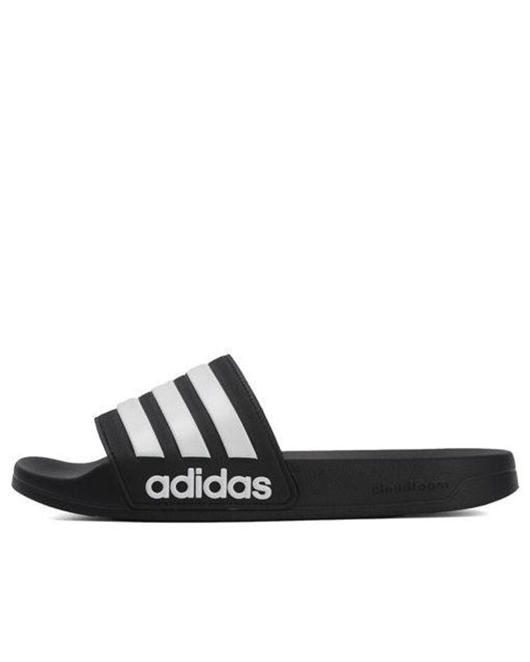 Adidas Black Adilette Cf Slides 'Core' for men