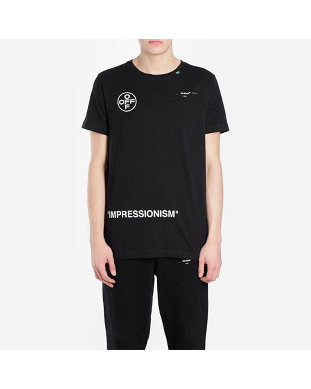 Off-White c/o Virgil Abloh Black Ss19 Graffiti Arrows Short Sleeve for men
