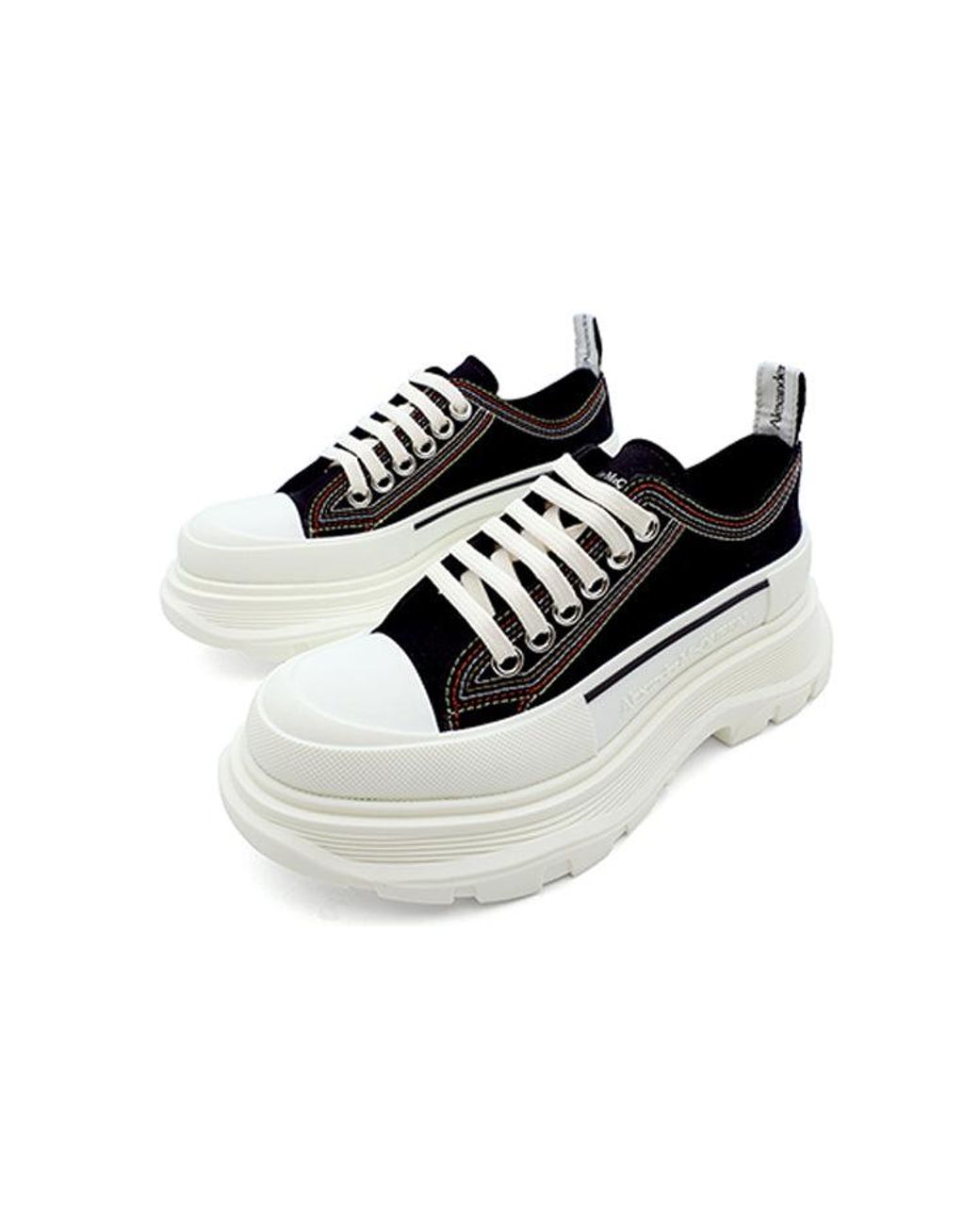 McQueen Black (Wmns) Tread Slick Lace Up Sneaker 'Denim'