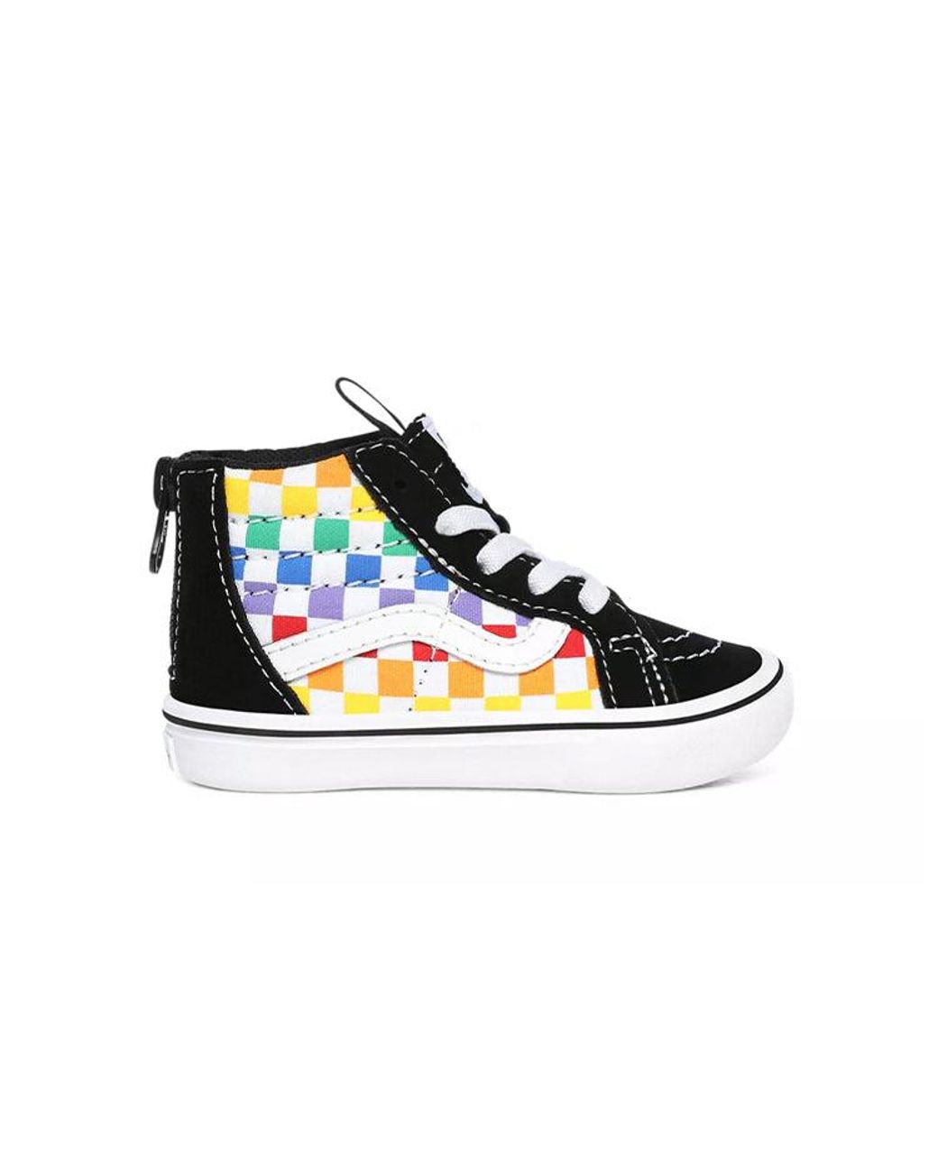 Vans Blue Checkerboard Comfycush Sk8-Hi Zip for men