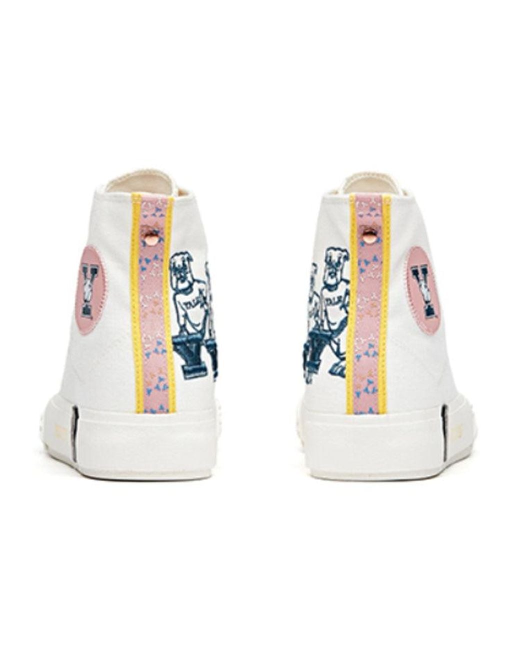 Anta White (Wmns) X Yale Hight Top Canvas Shoes 'Cream'