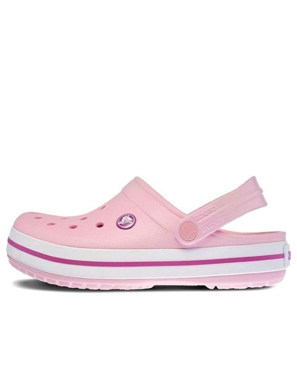 CROCSTM Pink Crocband Beach Sandals
