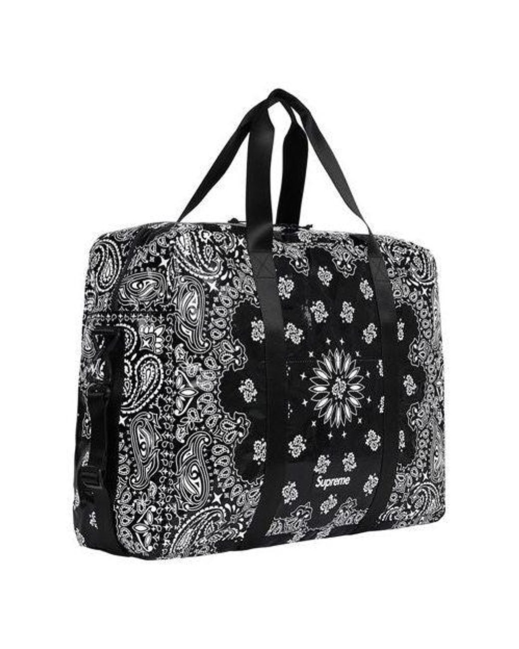 Supreme Bandana Tarp Large Duffle Bag in Black for Men | Lyst UK