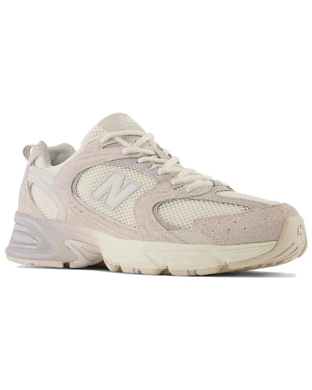 New Balance White 530 'Moonbeam Raw Cashew' for men