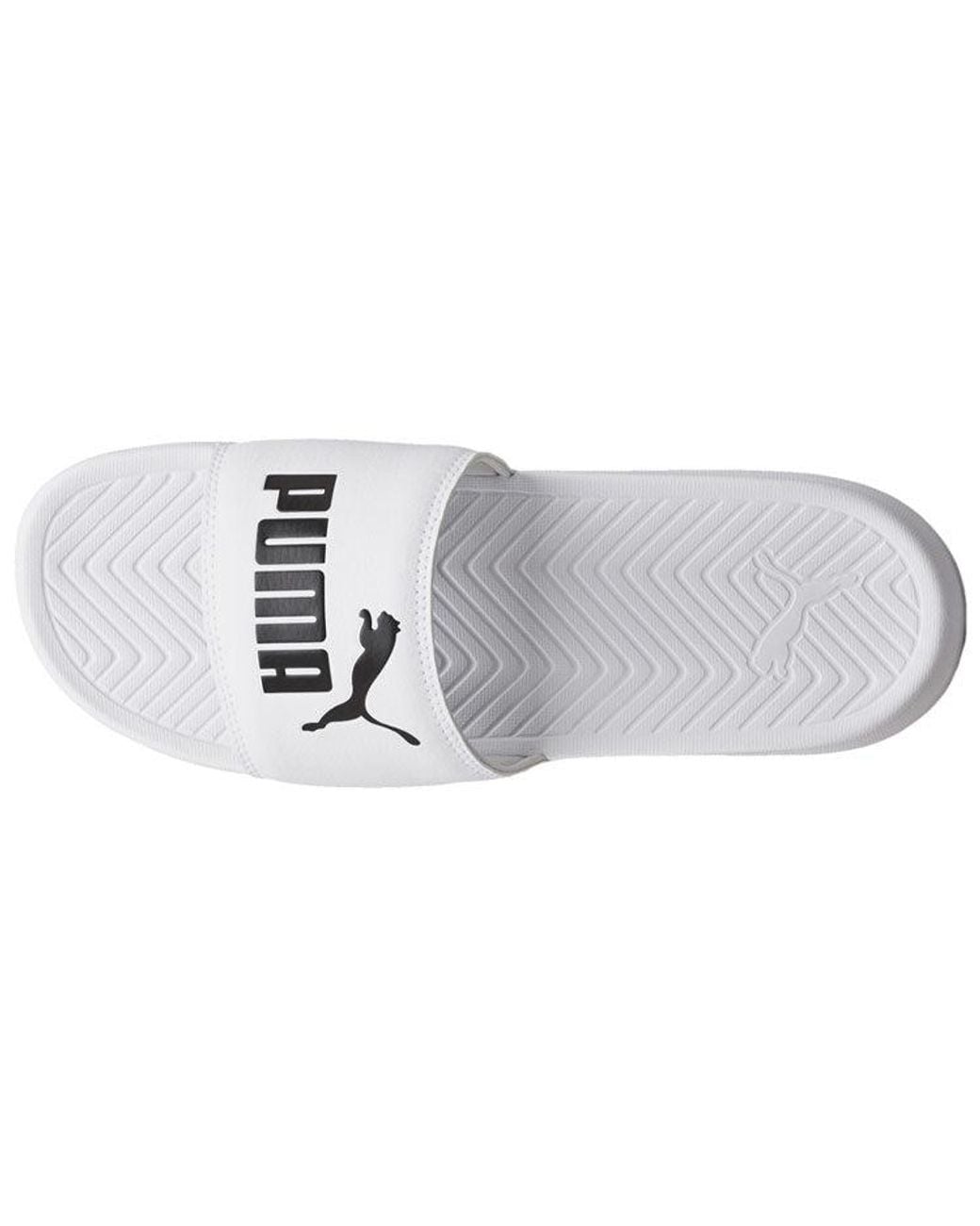 PUMA White Popcat Slide for men