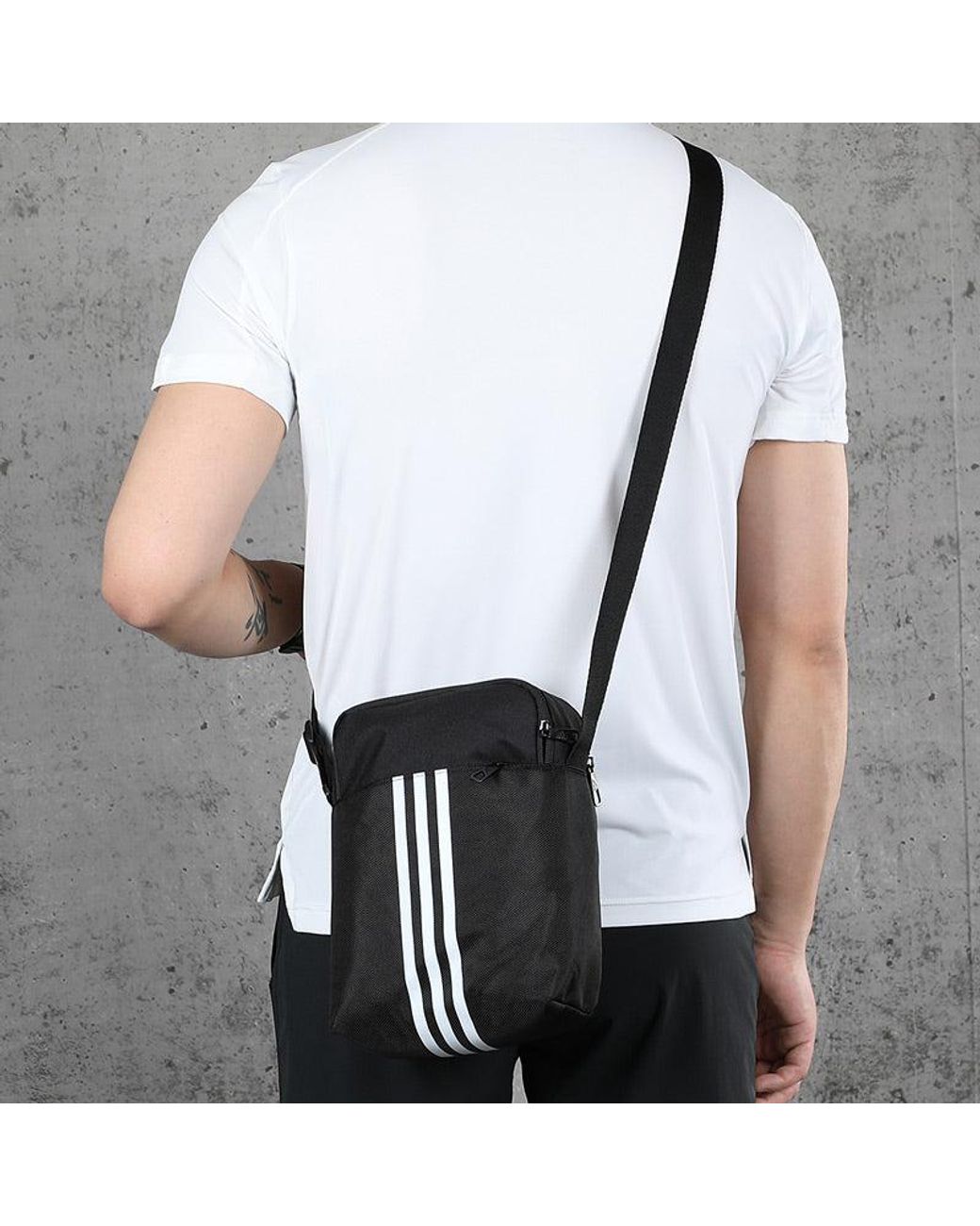 Adidas Black Organiser Bag for men