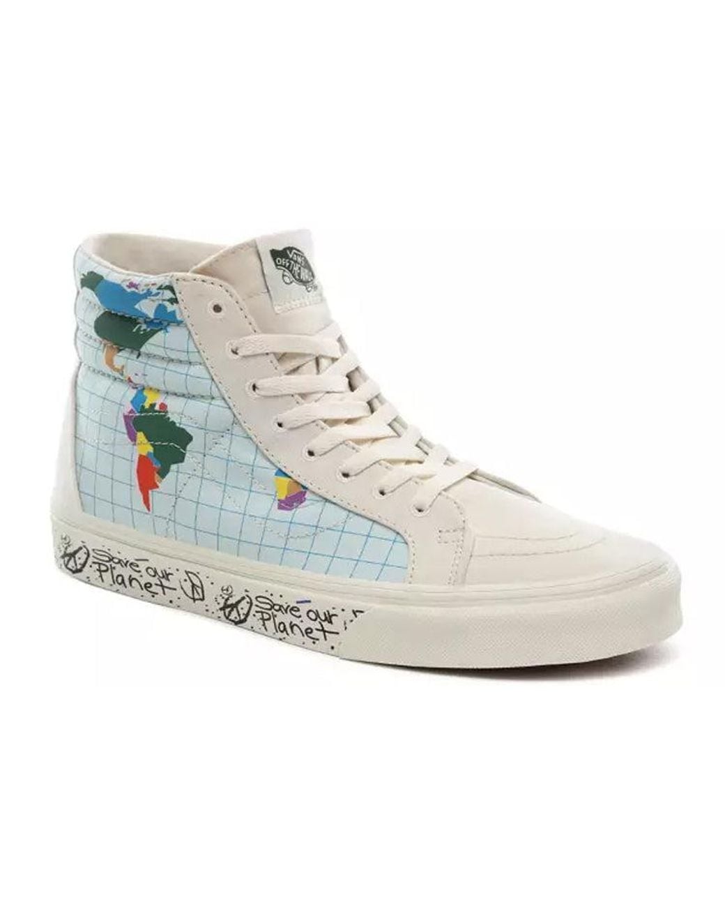Vans Blue Save Our Planet X Sk8-Hi Reissue Multi' for men