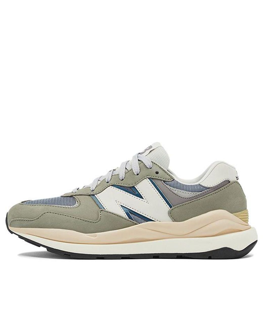 New Balance White 57/40 Khaki' for men