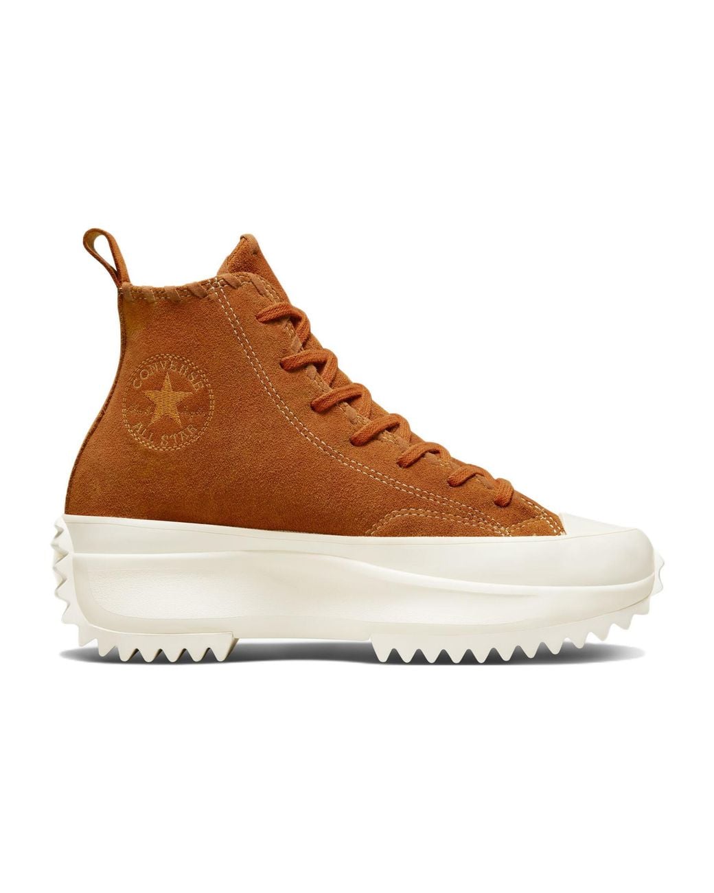 Converse Brown Run Star Hike Platform High 'Embroidered Floral