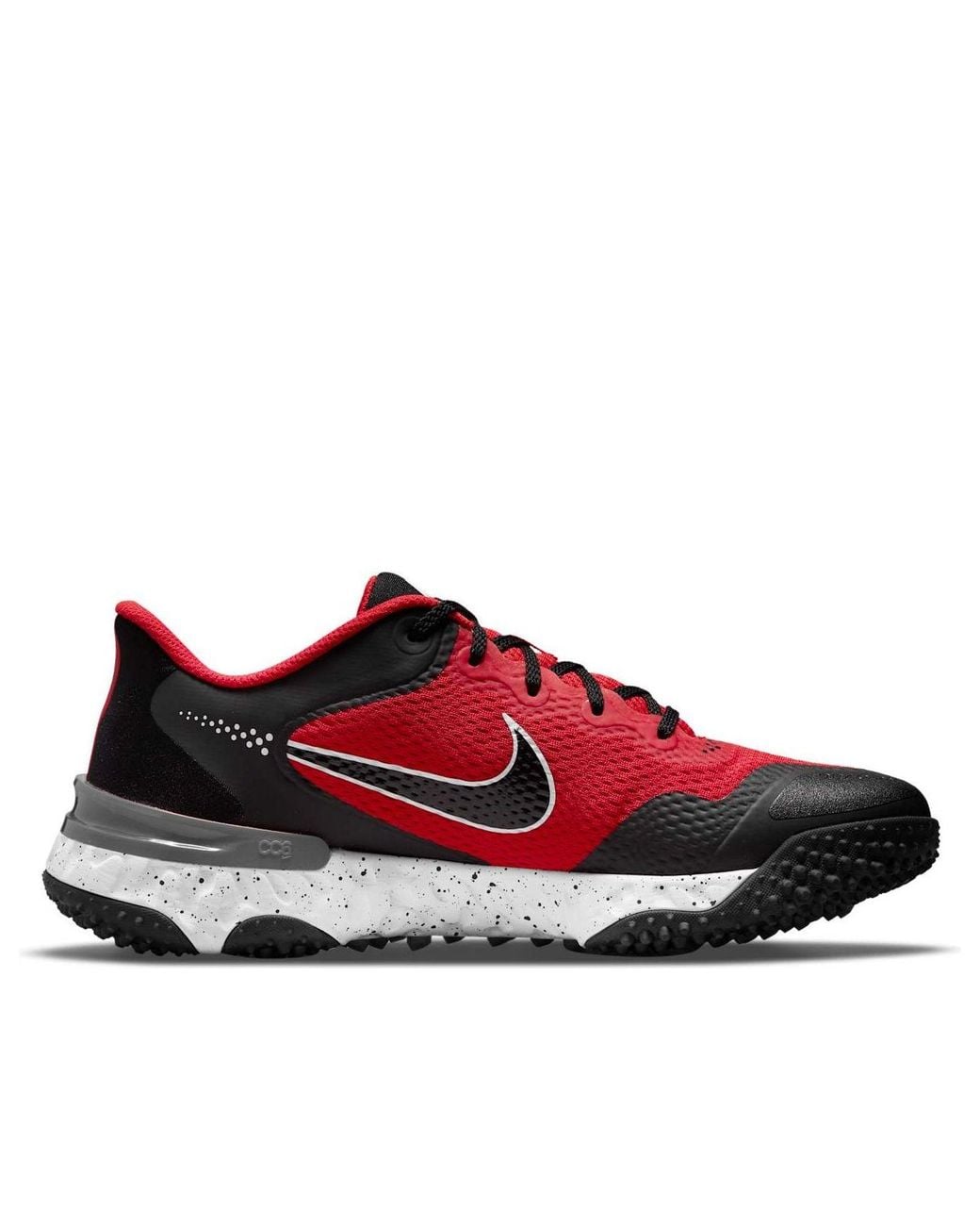 Nike Red Alpha Huarache Elite 3 Turf 'University' for men