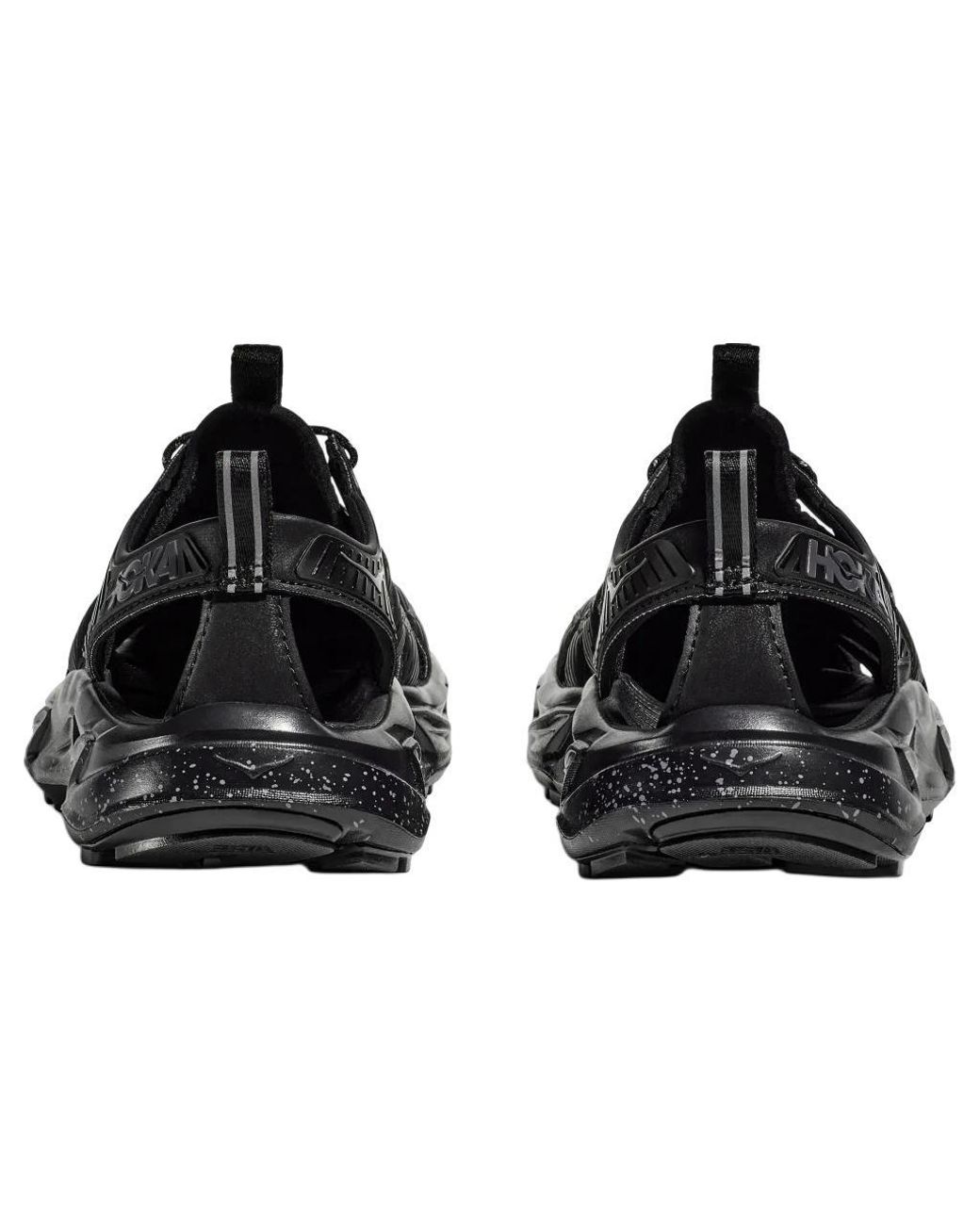 Hoka One One Black Hopara Sandal Castlerock' for men