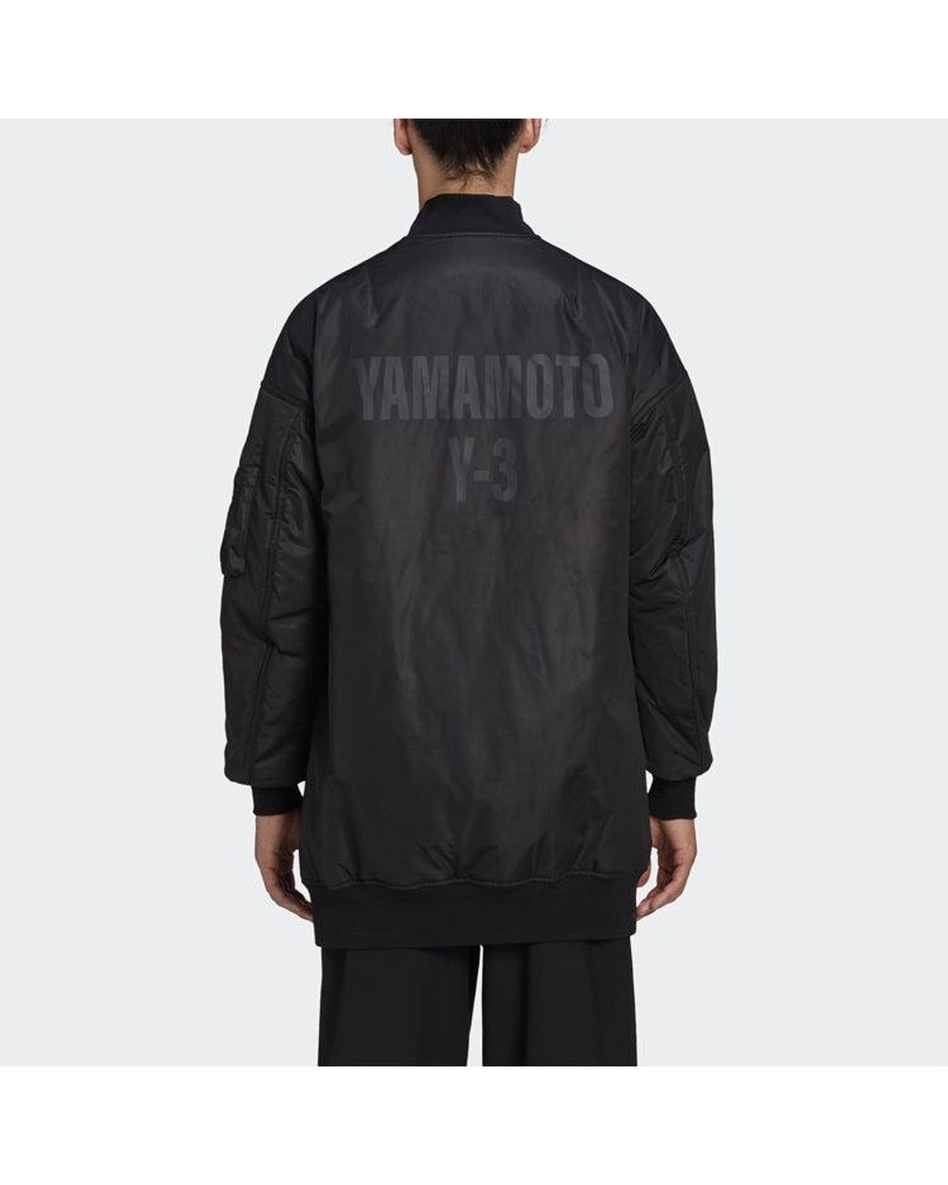 Adidas Blue Y-3 Back Logo Zipper Jacket for men