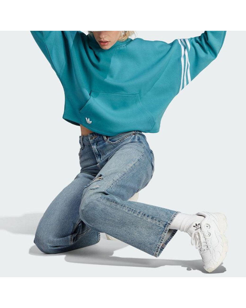 Adidas Blue Adicolor Neuclassics Hoodie