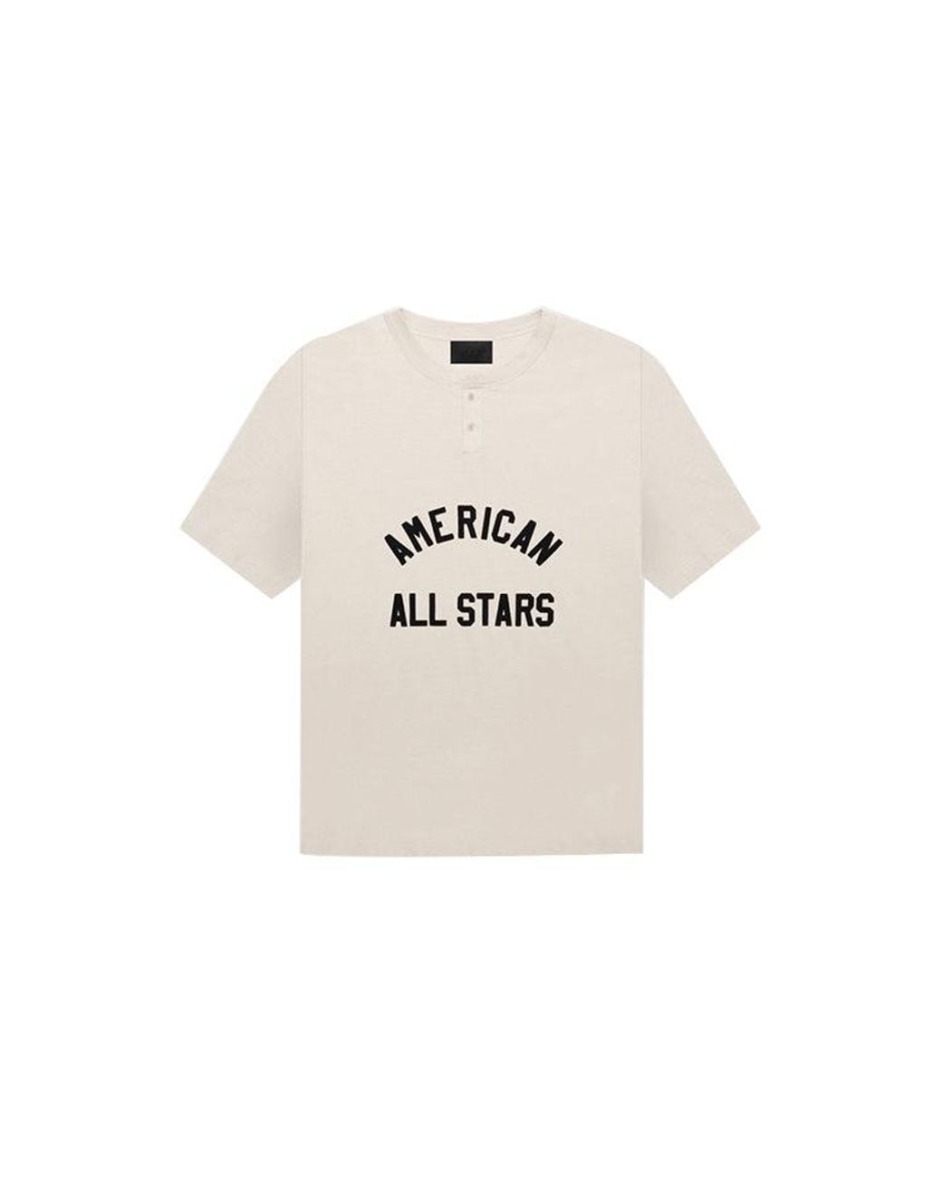 Fear Of God Natural All Star Henley Tee 'Cream Heather' for men