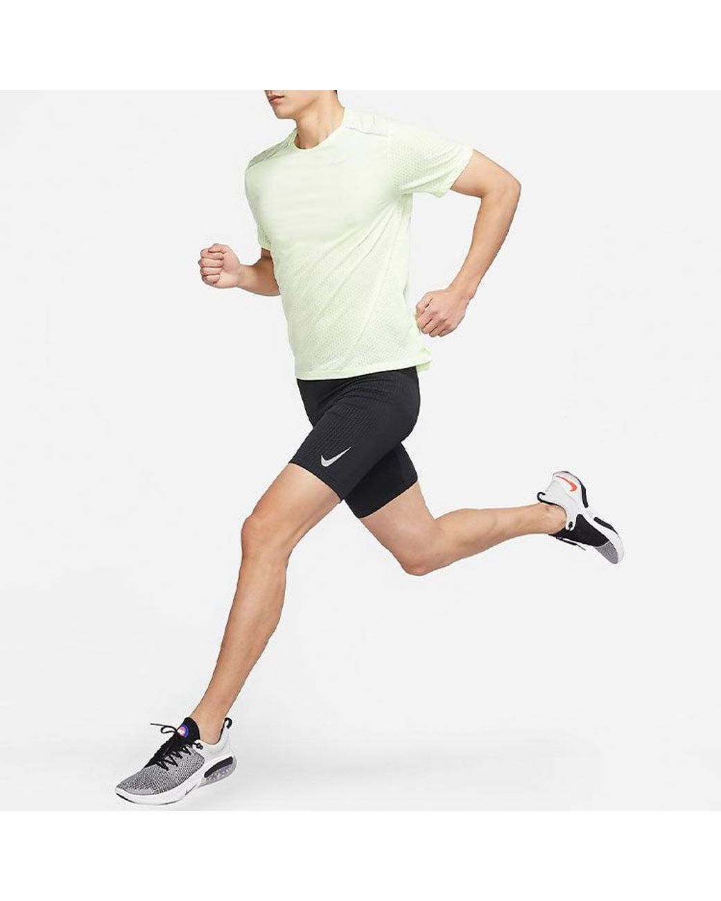 Nike Black Dri-Fit Stripe Breathable Lacing Slim Fit Sports Shorts for men
