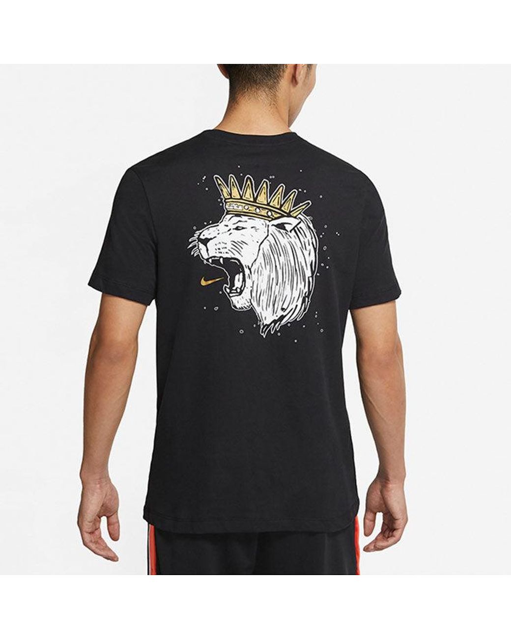 Nike Black As Nk Dry Lbj Ssnl Logo Tee for men