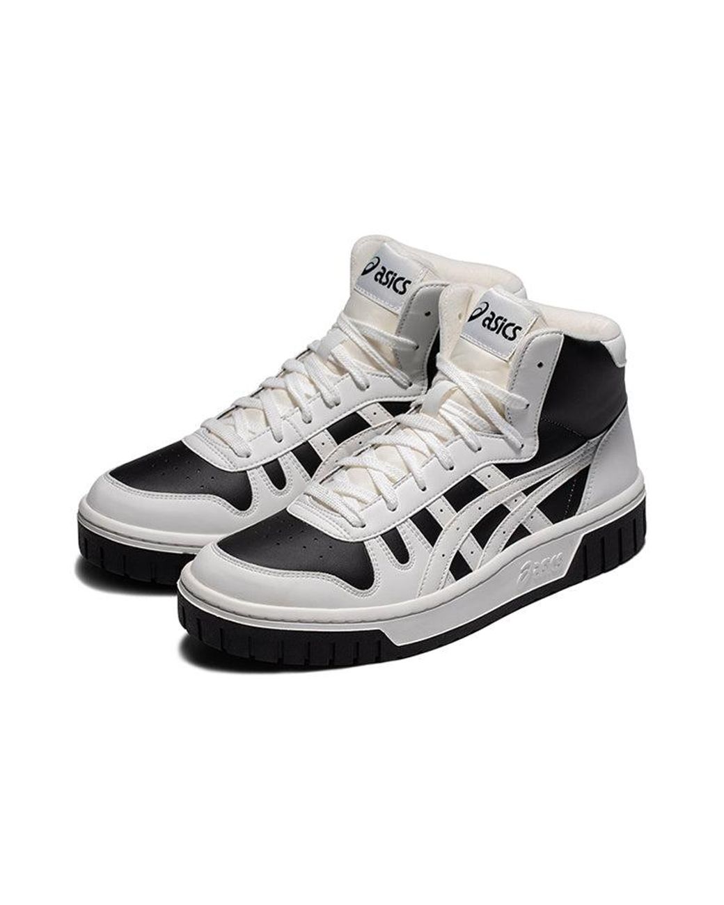 Asics Black Court Mz-Hi High-Heeled Sneakers