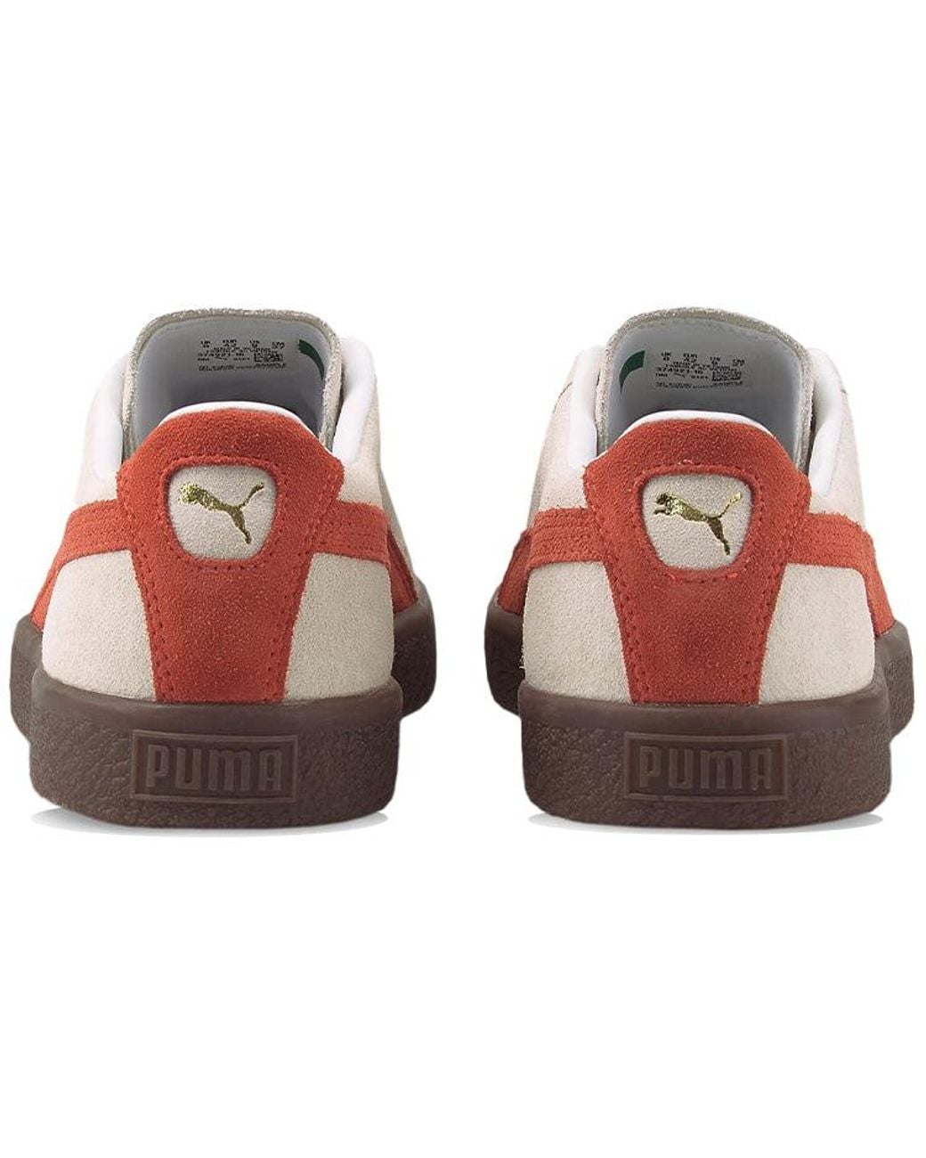 PUMA White Suede Vtg Sneakers Khaki/red for men