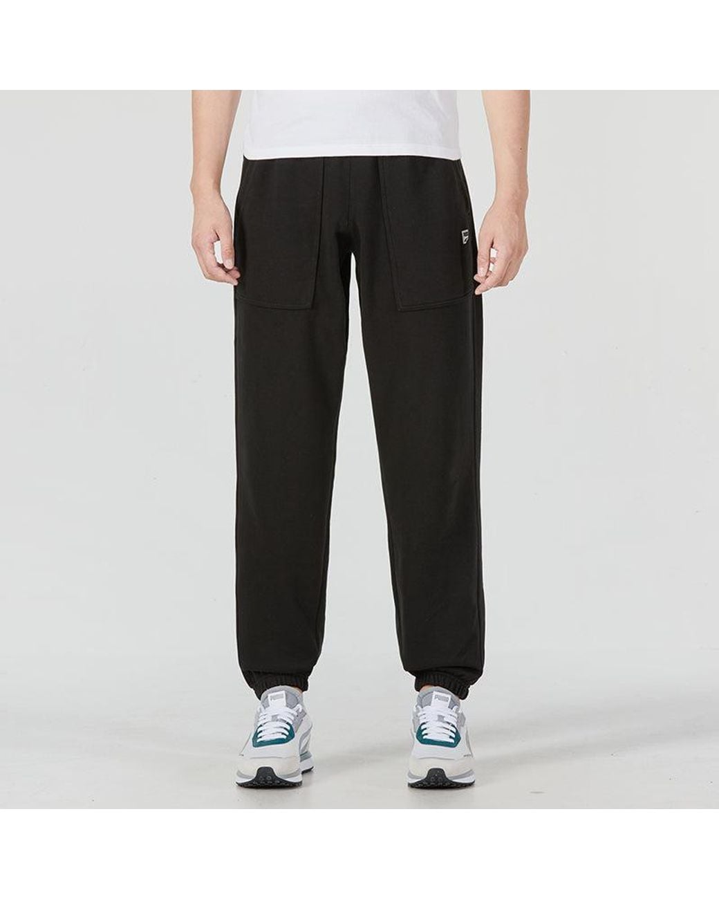 PUMA Black Downtown Trousers for men
