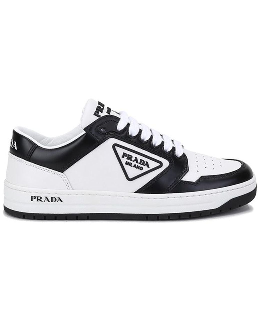 Prada White (Wmns) District Leather Sneakers