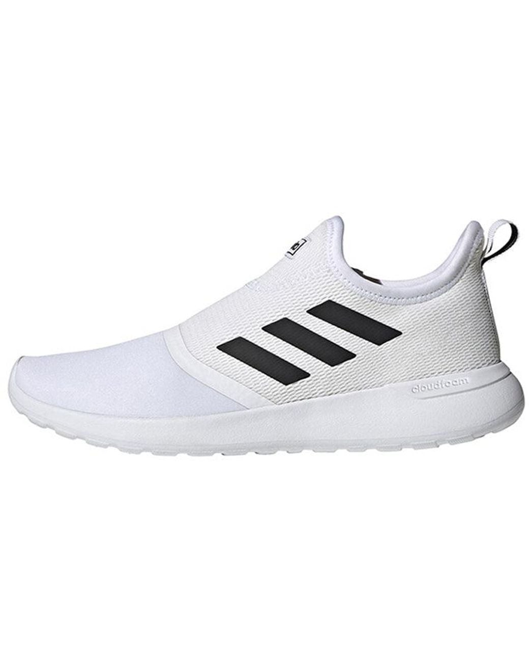 Adidas White Lite Racer Slip-On for men