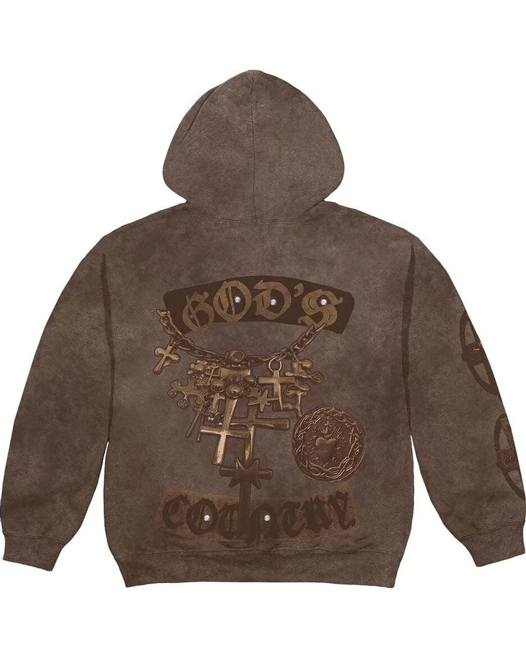 Travis Scott Cactus Jack Utopia God'S Country Zip Hoodie in Brown
