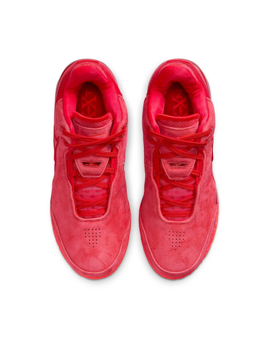 Nike Red Lebron Nxxt Gen Ampd Basketball Shoes for men