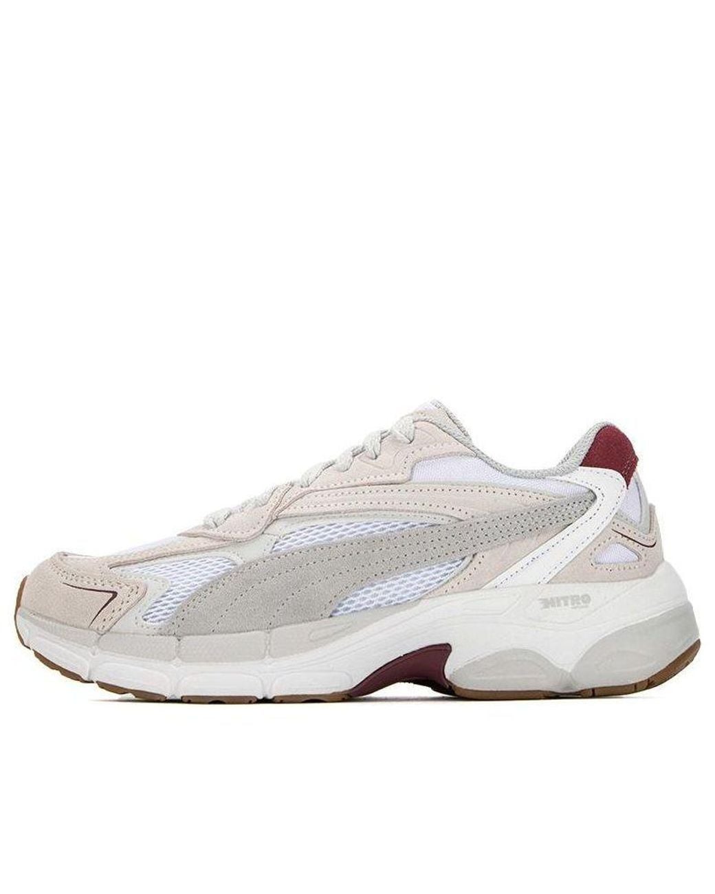 PUMA White Teveris Nitro 'Feather Wood' for men