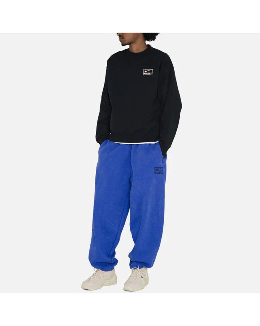 Nike Blue X Stussy Sweatpants Asia Sizing for men