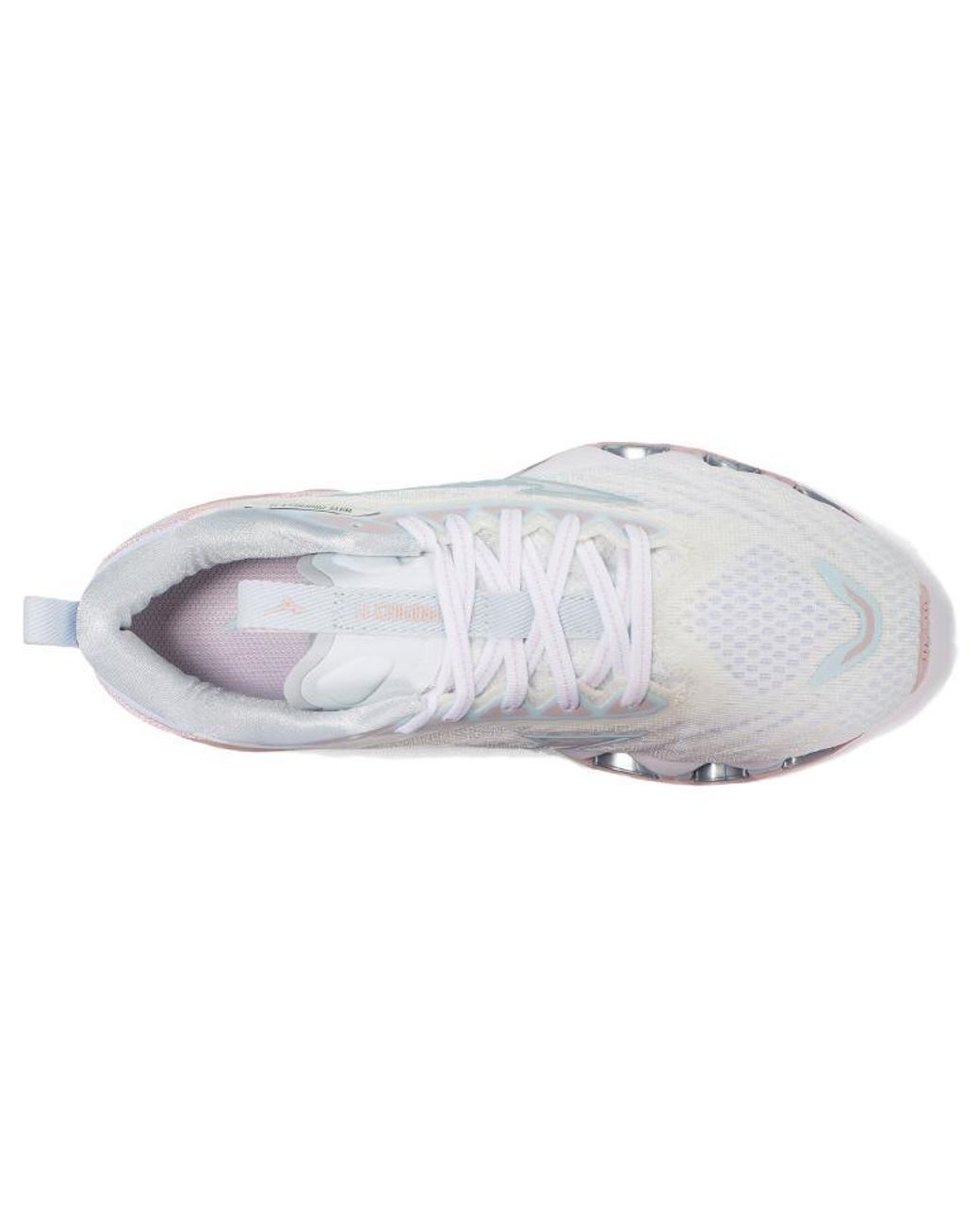 Mizuno White Prophecy 11 Shock Absorption Breathable Blue Pink