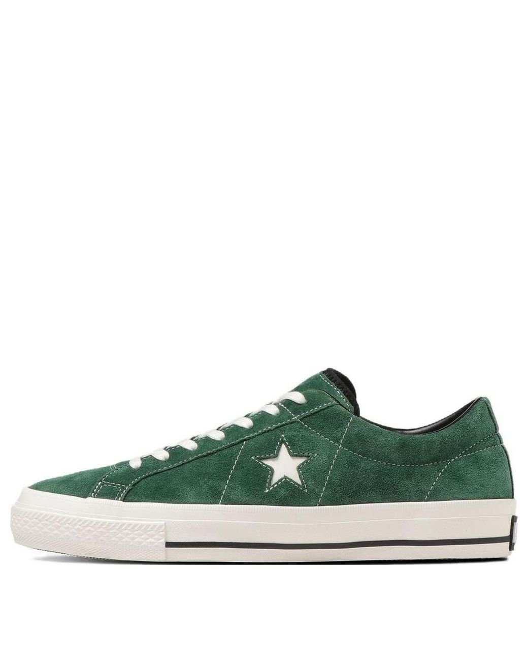 Suede sales green converse