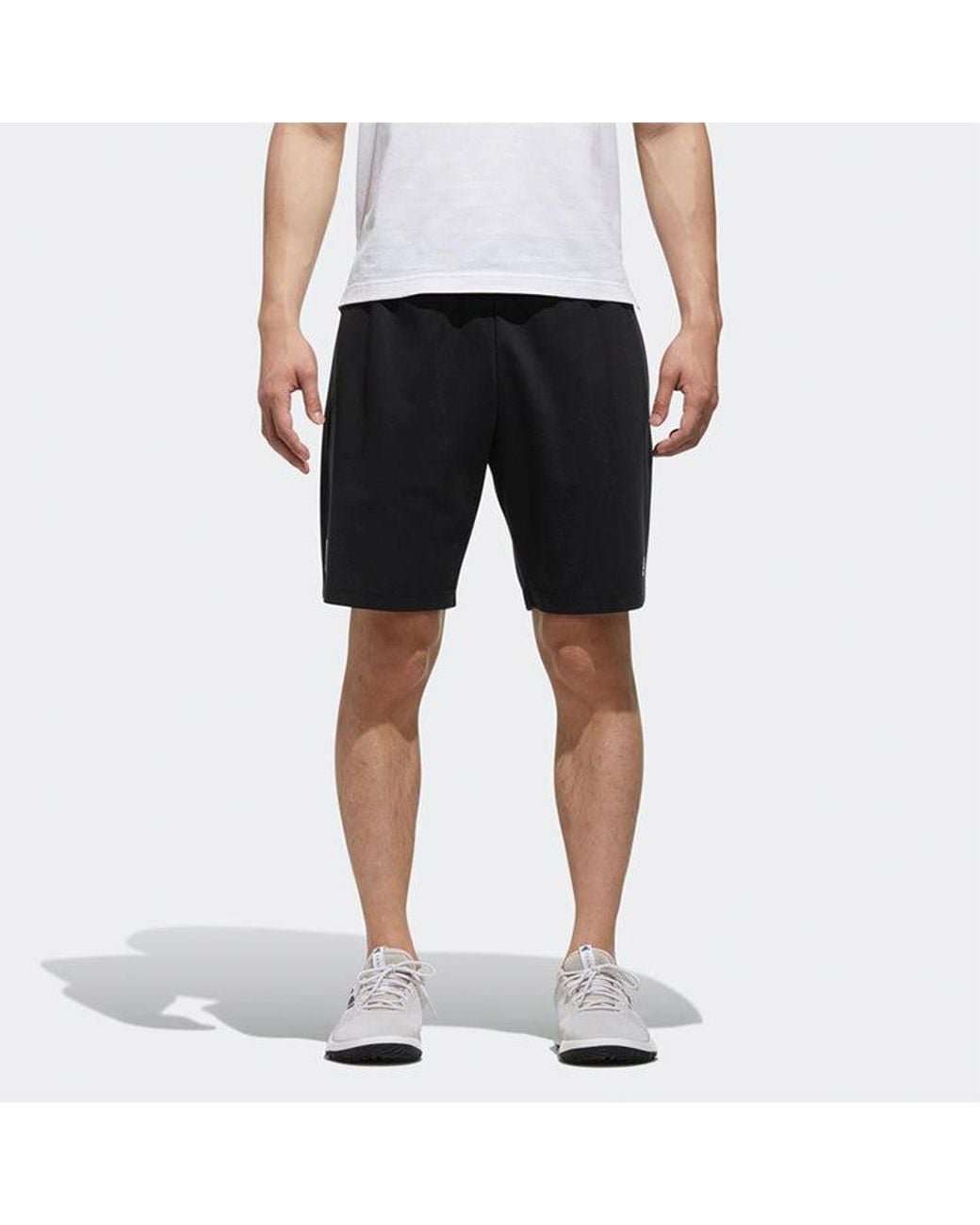 Adidas Black Wj Sh Tap Running Training Knit Shorts for men
