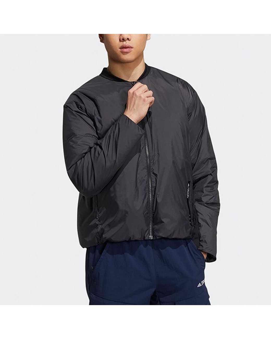 Adidas Black Casual 3-In-1 Long Down Jacket for men