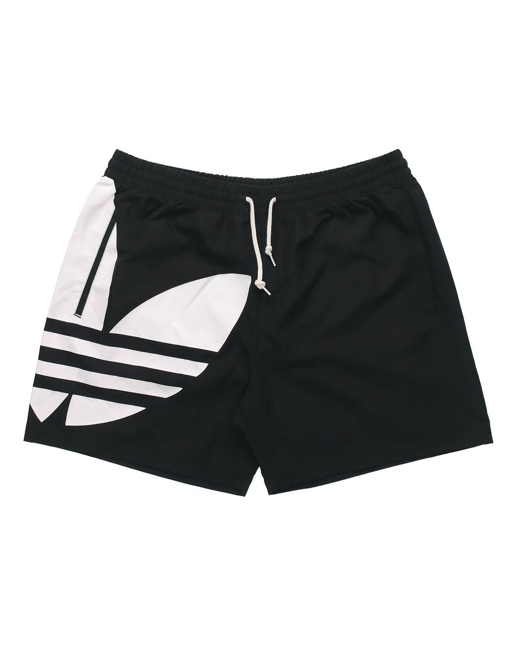 Adidas Black Trefoil Swim Shorts for men