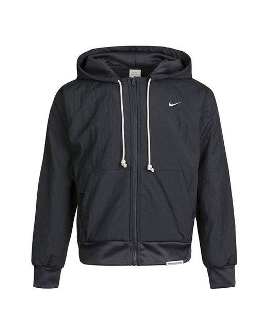 Nike Blue Standard Issue Basketball Hoodie Jacket Smoke for men