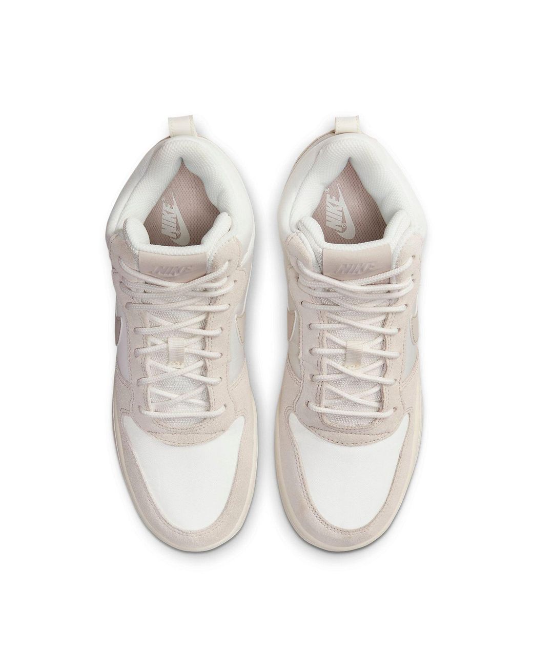 Nike White (Wmns) Court Borough Mid Premium 'Sail Light Orewood'