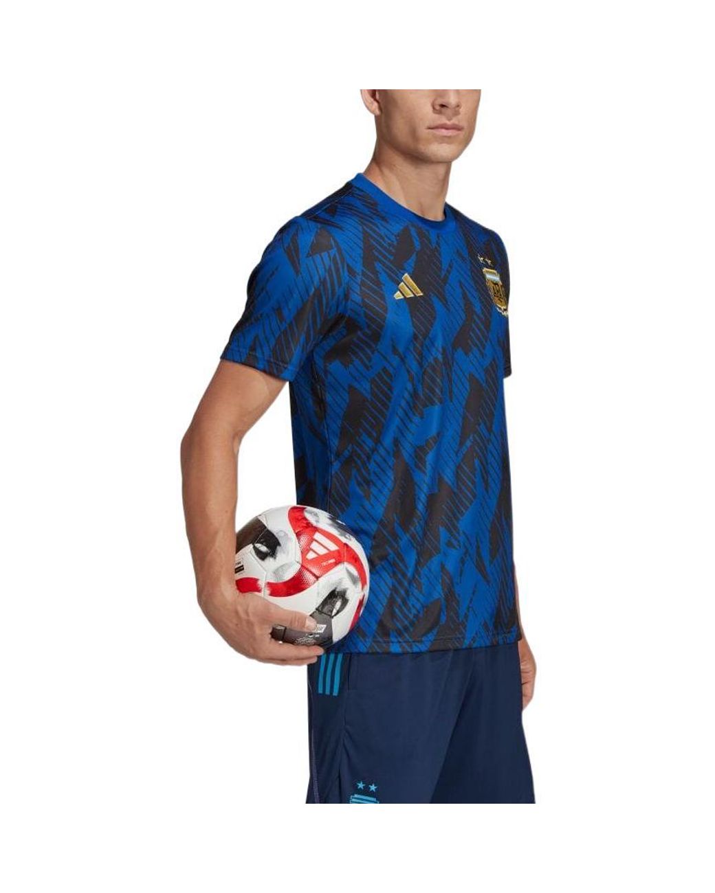 Adidas Blue Argentina Pre-Match Jerseys for men